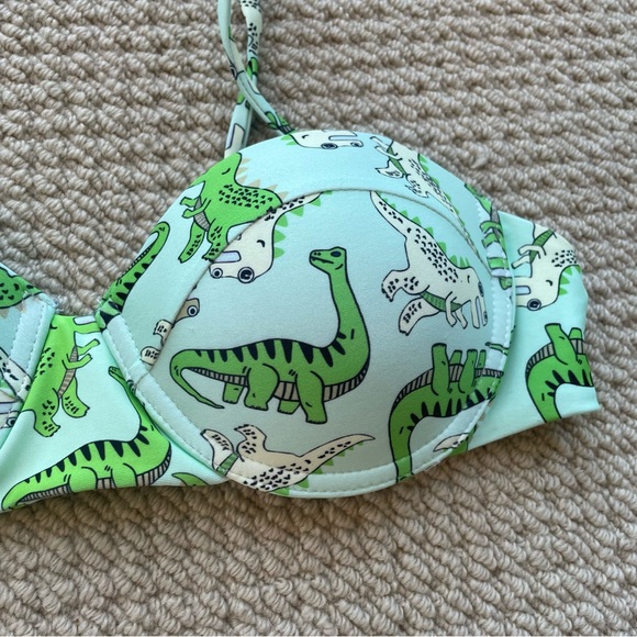 Shein Dinosaur Bikini Top Size S - Picture 3 of 8